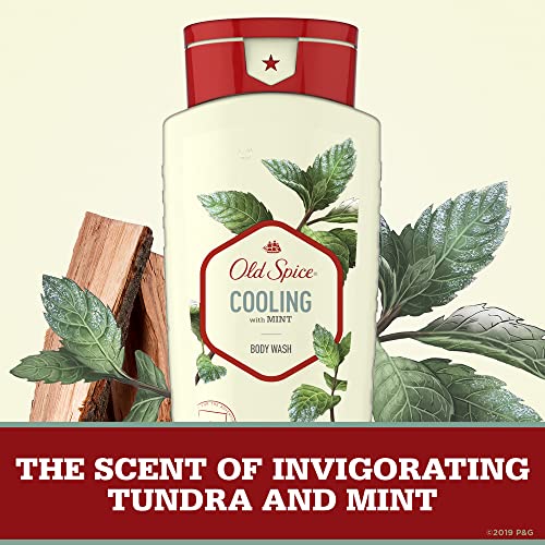 Old Spice Body Wash for Men, Invigorate with Cooling Mint, 16 Fl Oz (Pack of 4)