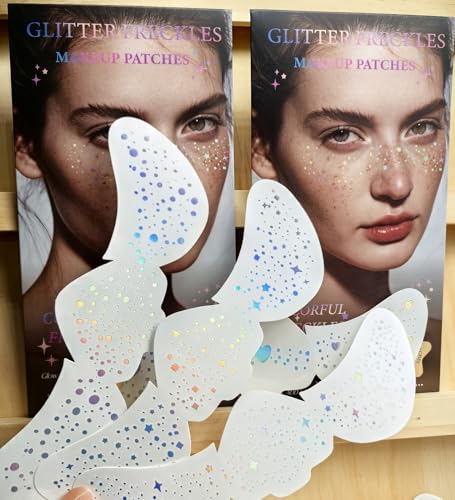Holographic Glitter Freckles for Festivals & Raves - Gold Sparkle