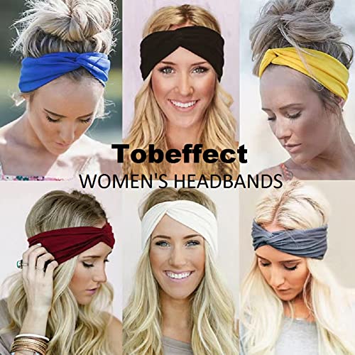Non-Slip Headbands for Women and Girls - Yoga, Workout, Sport Hair Wraps, 8 Colors
