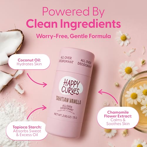 Aluminum-Free Whole Body Deodorant for Women - Tahitian Vanilla Scent