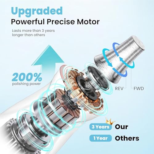 Electric Nail Drill 10-Speed Cordless Pedicure Kit with LED