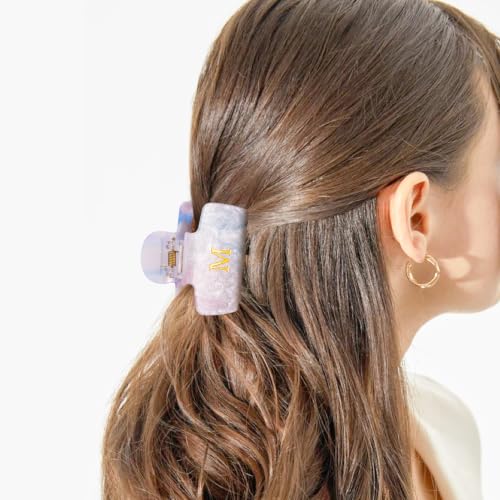 Personalized Initial Hair Claw Clips for Women & Teens