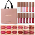 12-Piece Liquid Lipstick Set - Matte, Glossy & Glitter