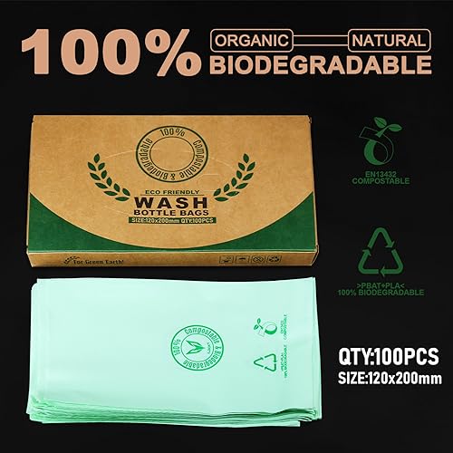 Disposable Tattoo Wash Bottle Covers 100PCS Eco-Friendly