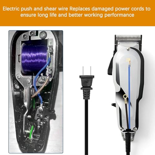 Replacement Cable for Wahl Clipper,00647-500 Electrical Power Cord for Wahl Trimmers,Hair Clipper Wire Fits for Senior,5Star Senior,Designer,Super Taper,Balding,Magic Clip,etc