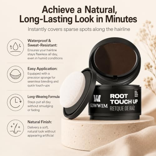 Root Touch Up Powder for Gray Hair - Dark Brown 0.14oz