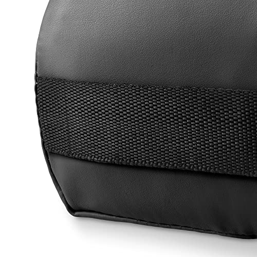 Saloniture 3/4 Jumbo Round Massage Table Bolster Pillow - 26 x 9 In - Black