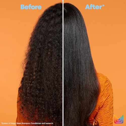 Matrix Mega Sleek Shampoo, Conditioner, & Miracle Creator Set - Controls Frizz Leaving Hair Smooth & Shiny, Nourishes With Shea Butter, For Dry, Damaged Hair, Salon Routine
