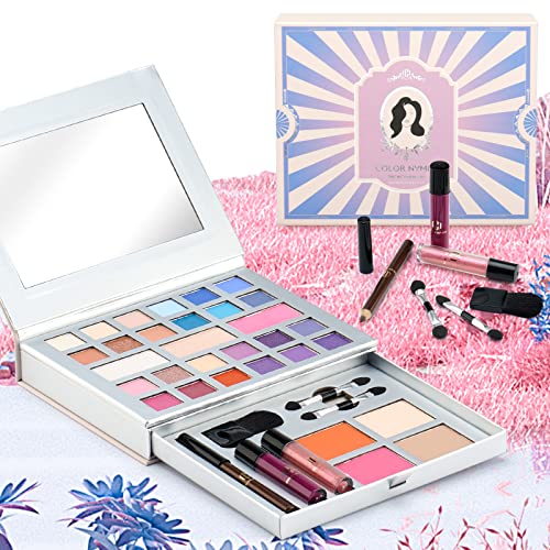 Color Nymph Purple Makeup Kit for Teens Girls Beginners Travel Set