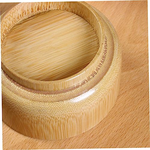 SUPVOX Men S Bamboo Shaving Soap Bowl Large Deep Shaving Mug with Smooth Polished Surface Eco-Friendly Shave Cup for Wet