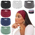 KU Wide Headbands for Women - 6 Pack Soft Elastic Sports & Yoga