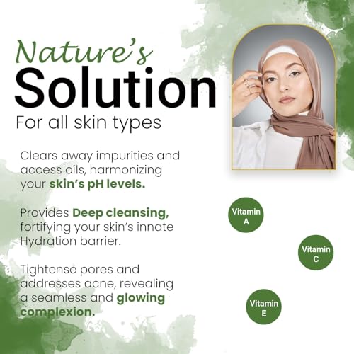 100% Pure & Lab Tested Organic Qasil | Deep Cleansing | Brightens | Minimizes Pores | Reduces Acne | Evens Skin Tone | Natural Soap for Beard & Hair Mask, somalia Powder