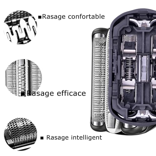 32B Series 3 Electric Shaver Replacement Heads Accessories Compatible with S3 Foil & Cutter Razor Heads, Accessories for 3 Series 3040s 3080s-4 370cc 3070cc 3000s 3010, 3090cc Etc[2 Pack ]