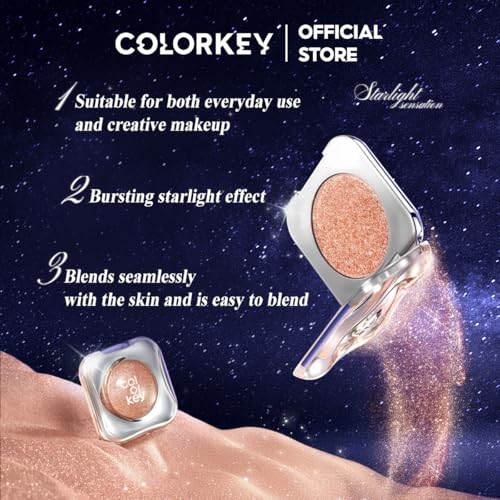 COLORKEY Stardust Diamond Eyeshadow - High-Pigment Shimmer