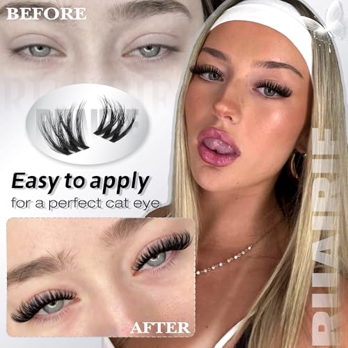 Fluffy D-Curl Lash Clusters 8-16mm Wispy Volume Eyelashes