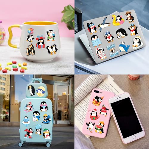 96 PCS Penguin Temporary Tattoos for Kids | Winter Party Favors