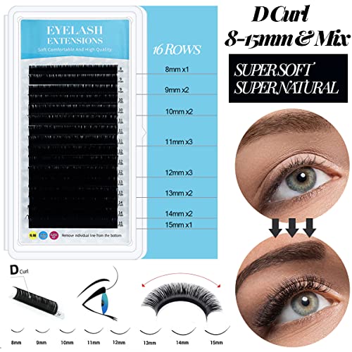 Lash Extension Kit Professional USB Eyelash Fan Individual 0.07D Curl Mix 8-15mm Extra Strong Glue Lash Glue Remover Eye Patch Silicone Pad Tapes,Perfect Tool for Beginner