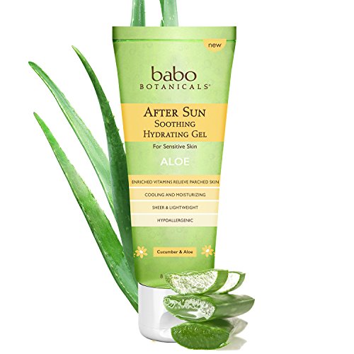 Babo Botanicals Aloe Vera Gel After Sun Soother, 8 oz