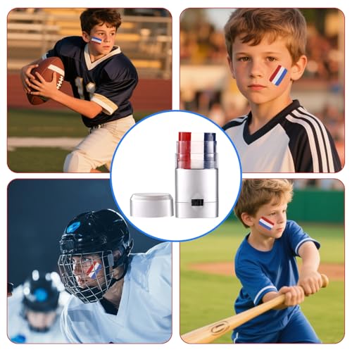 4pcs Patriotic Red White Blue Face Paint Sticks