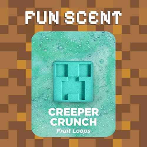 TNT Creeper Bath Bomb for Kids with Block Builder Surprise Figure Inside (1 Pack) ? Large Fizzy Bubble Mine Bomb for Boys & Girls ? Fruity Scent, Skin-Safe, Made in USA - by Two Sisters