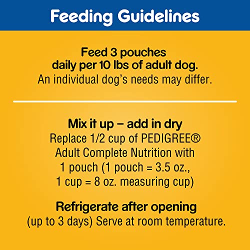 Pedigree Choice Cuts In Gravy Adult Soft Wet Dog Food 8-Count Variety Pack, 3.5 oz. Pouches (Pack of 2)