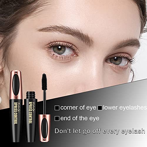 4D Silk Fiber Lash Mascara Waterproof 3 Pack