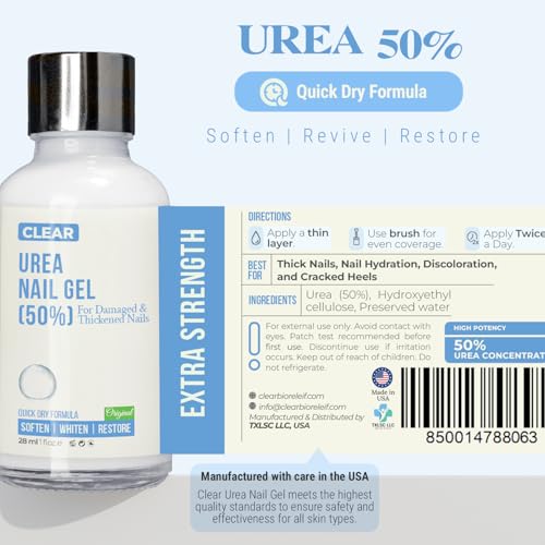 50% Urea Nail Gel Treatment for Thick, Damaged & Discolored Nails
