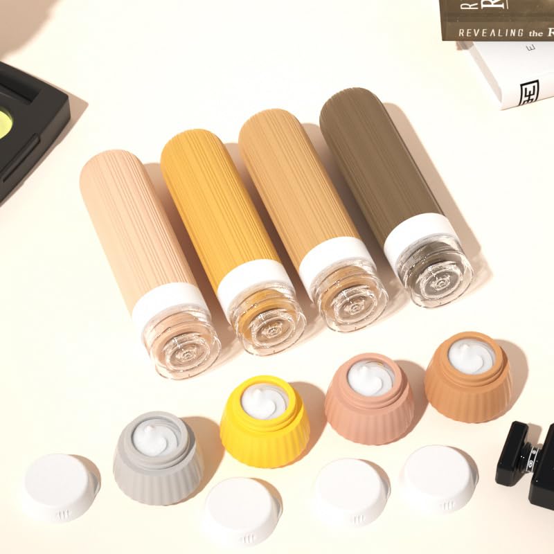 TSA Approved Travel Bottles & Jars Set - 8 Piece Leakproof