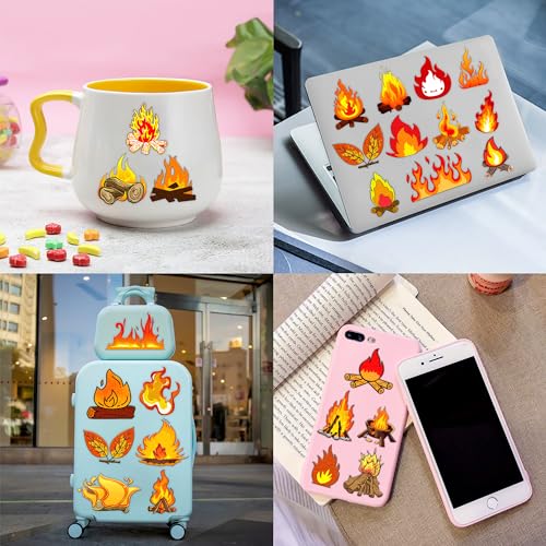 106 PCS Funny Fire Temporary Tattoos Birthday Party Decorations Supplies Favors Flame Firefighter Bonfire Camping Fire Themed Decor Stickers For Girls Boys Gift School Prizes Rewards