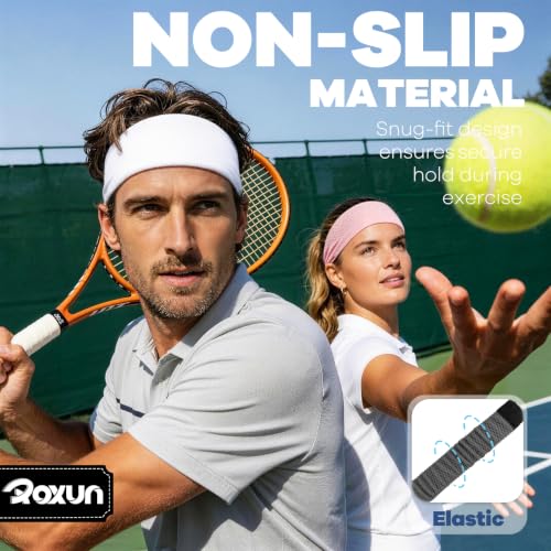 ROXUN Breathable Sport Headband - Moisture-Wicking Workout Sweatband for Running & Fitness