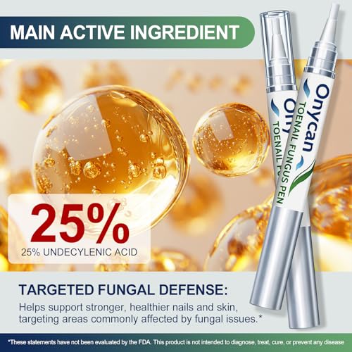 Toenail Fungus Treatment Pen 25% Undecylenic Acid - 5 Pack