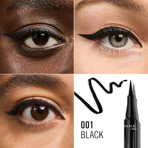 Rimmel Wonder'Ink Eyeliner Pen, Waterproof Matte Black