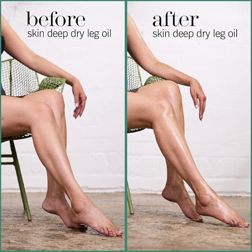 THISWORKS Skin Deep Dry Leg Oil ? 100% Natural Body Oil Moisturizer with 13 Essential Oils & 6 Cold-Pressed Plant Oils, Hydrates & Nourishes Dry Skin, 1.7 oz / 50ml