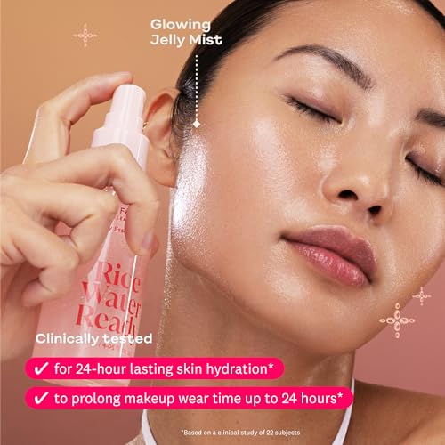 The Face Shop Rice Water Glowy Essence Jelly Mist 3.72 fl oz - Hydrating Skin & Makeup Primer