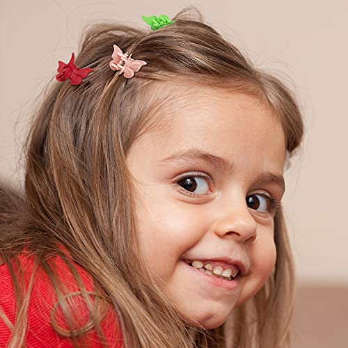 EAONE Matte Butterfly Hair Clips Set of 50 - Mini Claw Clips