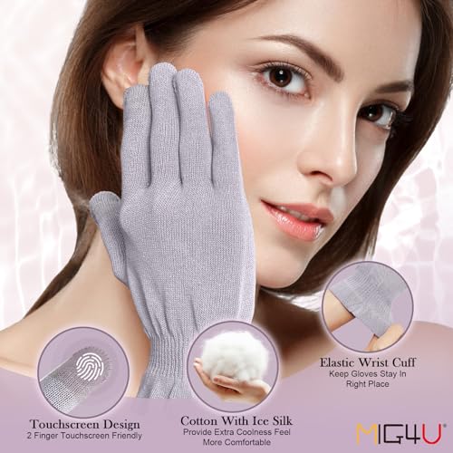 MIG4U Moisturizing Gloves Touchscreen Overnight | 3 Pairs