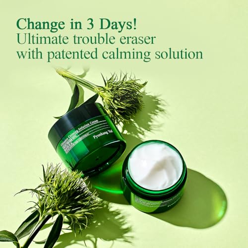 Pyunkang Yul PKY Ultimate Calming Solution Cream for Sensitive Skin with Patented Ingredients, Moisturizer Intensely Calms & Soothes Redness with Cica & Tea Tree, Korean Skincare (1.01 Fl. Oz, 30ml)