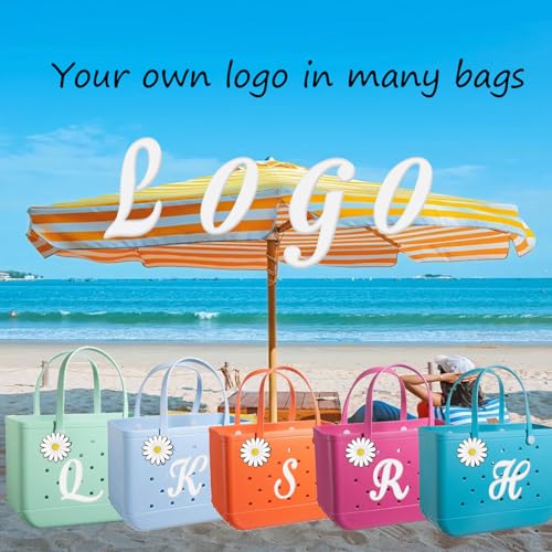 Hroatpk 2pcs Alphabet Letter Charms for Bogg Bag