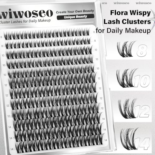 Flaunt Flora Lash Clusters Kit 8-14MM Wispy Eyelash Extensions