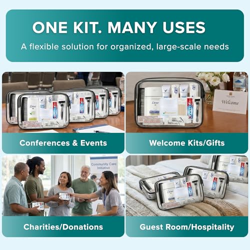 Bulk Hygiene Kit 10-Piece Travel Size Toiletries