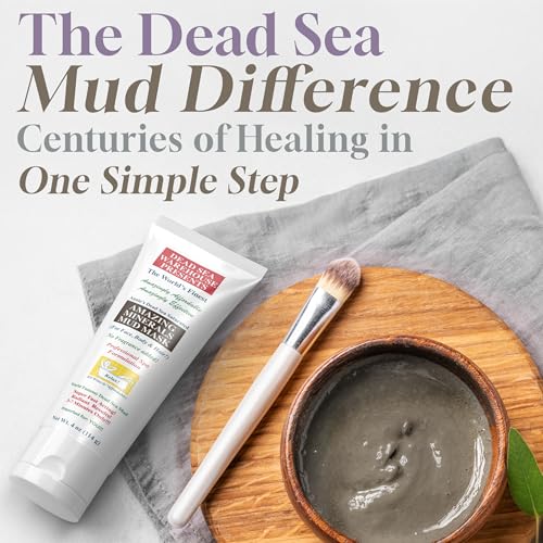 Dead Sea Warehouse ? Amazing Minerals Mud Mask ? 4 OZ ? Dead Sea Mud Cleansing Mask ? Mineral Rich ? Helps Exfoliate, Purify, & Nourish Skin
