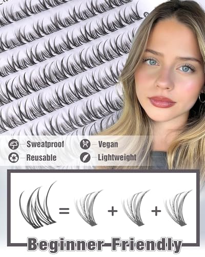 ALICE Wispy Lash Clusters 8-12mm Spider Eyelash Extensions