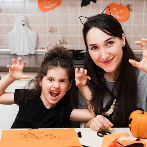 25Pcs Cat Ears Headbands for Women Black Plastic Kitty Hairbands Cat Ear Hair Hoops Halloween Decorations Hair Accessories for Women Favor for Party Costume Daily Wearing