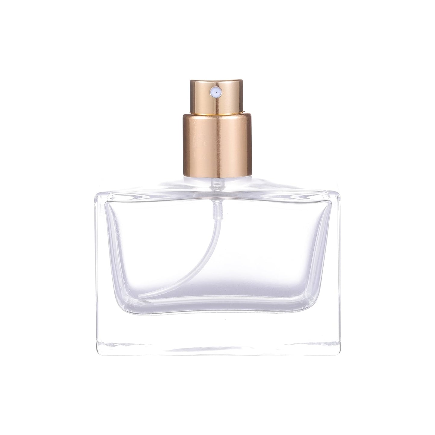 YWG Stone 30ml 1.02oz Refillable Perfume Atomizer Large Perfume Bottle for Essential Oils Perfumes Empty Clear Glass Mist Spray Bottle for Traveling Outgoing 6 Pack