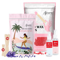 Ajoura 2 lb Rose Hard Wax Beads + 1 lb Lavender Hard Wax Beads for Hair Removal, All-purpose Wax Beans for Sensitive Skin, Large Area Coarse Hair Removal, Refill Bag for Brazilian Bikini, Face