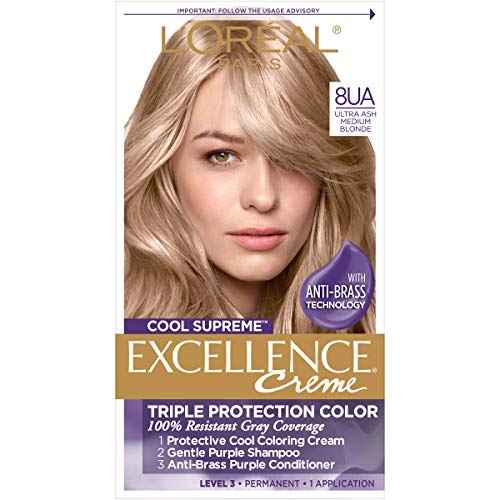 L?Or?al Paris Cool Supreme Permanent Hair Color, Ash Ultra Ash Medium Blonde 8.11, (Pack of 1)