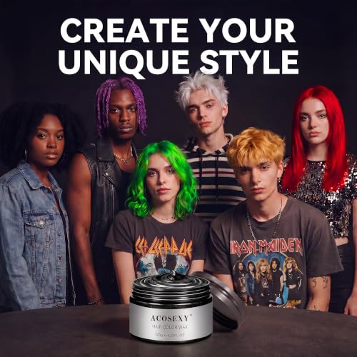 Temporary Hair Color Wax Dye (Black, 120g) – Washable