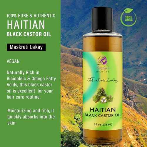 Doyley's Haitian Black Castor Oil 8oz | Pure, Hexane FREE | Hair and Skin