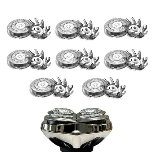 Shaver Replacement Blades for Skull Shaver Pitbull Replacement Blade,Replacement Heads for Pitbull Gold/Silver/Platinum Pro Shaver (8 Blades)