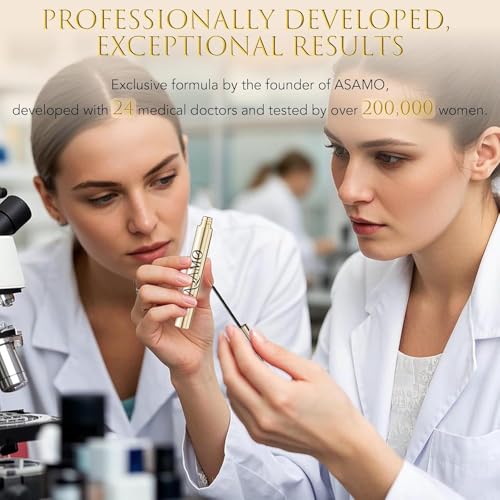Eyelash Growth Serum ? 15 Plant Extracts for Longer, Denser & Robust Lashes, Boosts Natural Lash Development, Enhances Natural Beauty, Hypoallergenic & Oil Free(Bright Gold)